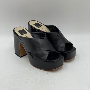 DOLCE VITA Black Wonder Platform Sandal